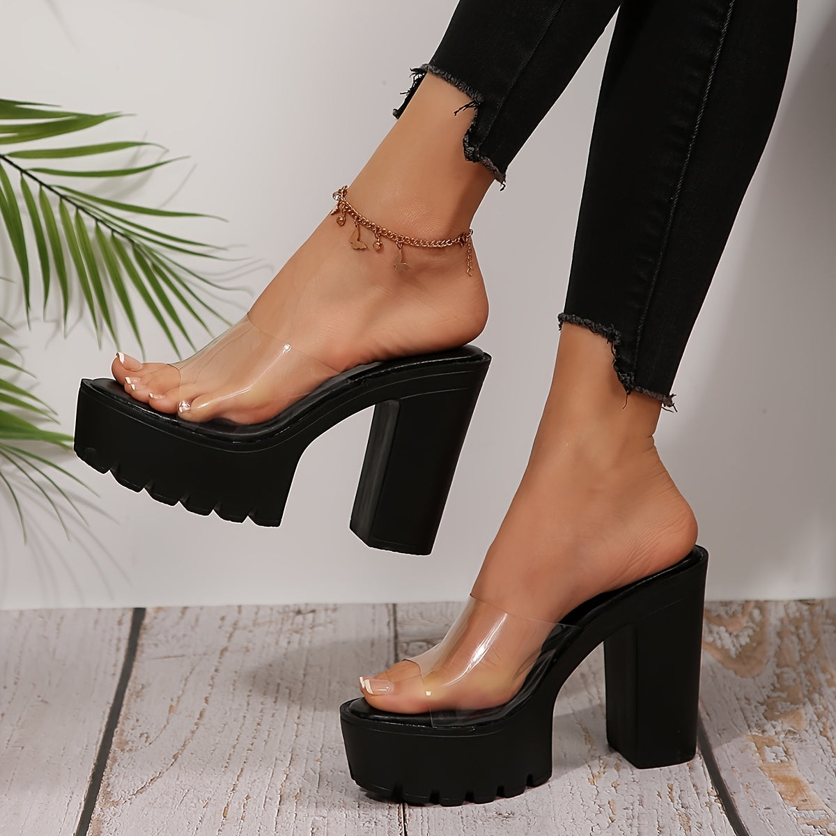 New Women's Wedge Thick Sole Slippers - One-Step Slides, Outdoor Beach Shoes, Versatile and Fashionable, Soft Bottom, Anti-slip Sandals - For Summer - For Women - Suitable for Beach, Vacation, Casual Wear - Perfect Gift for W